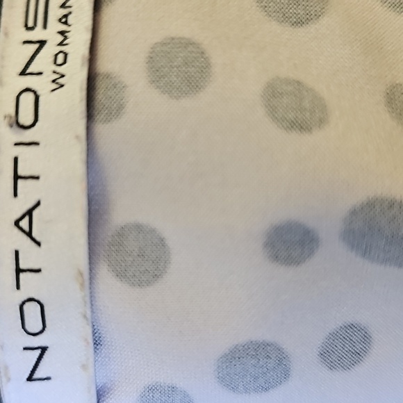 Polka Dot Women's Top By Notations. Cap Sleeve. Size 3x. - Picture 5 of 8